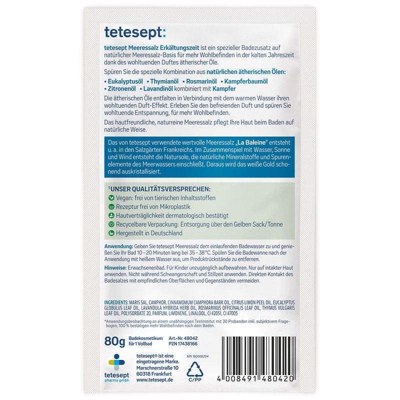 Tetesept Sea Salt Bath Additive Cold