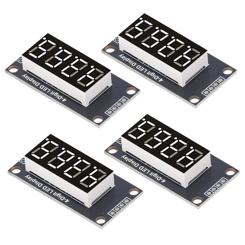 4 Sets Digital Tube Display Module LED 4 Digit 7