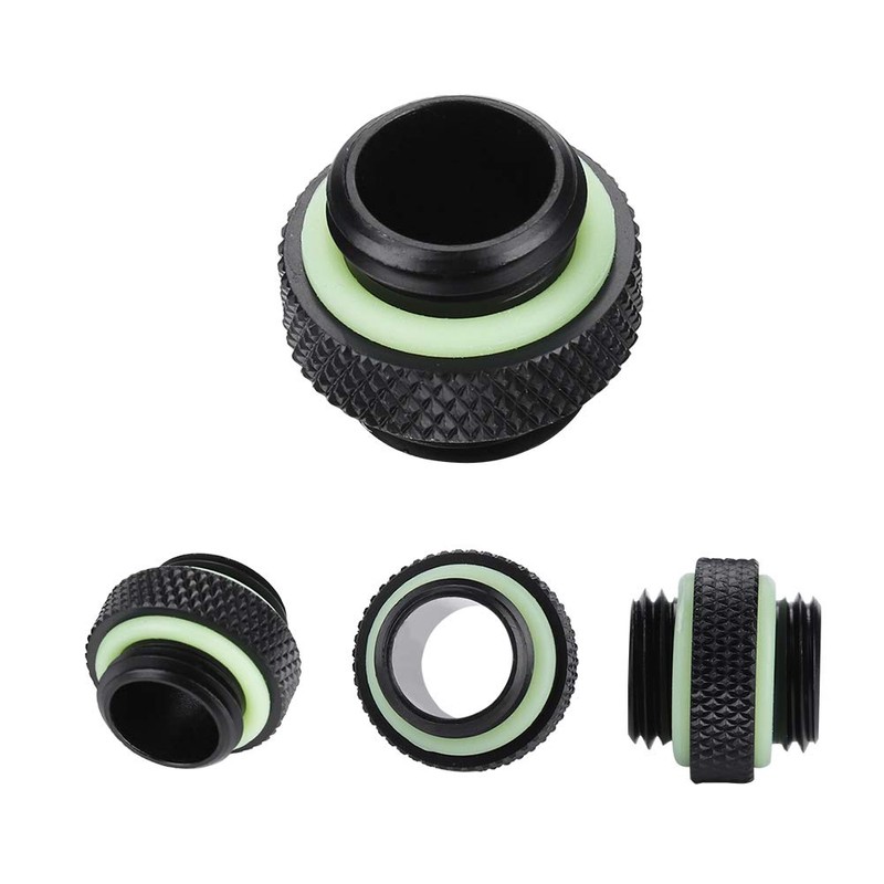 Richer-R 2pcs Water Cooling Fittings Water Cooling Fittings Compression Fittings
