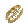 VINGTAINE H7581-G- Oval Metal Hair Claw Hollow Out Hair Clip,