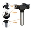 1/2in Shank Insert Style Spoilboard Bit 3 Blade T Shaped