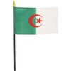 Algeria - 4 in x 6 in World Stick Flag