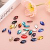 PATIKIL Marquise Gems, 25 Pcs 18x9mm Glass Rhinestones Flat Back
