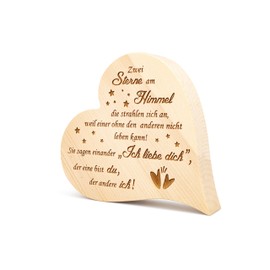 sagl.tirol Pine Heart Two Stars in the Sky 20 cm