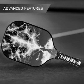 DH Mythic Pickleball Paddle USPA Lightning (Black, 1)