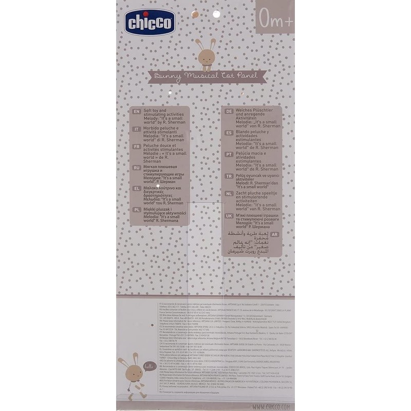 Chicco 00009713000000 Rabbit Play Clock DU Plain Beige Small