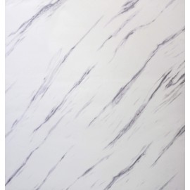 VViViD Slanted Matte Carrara White Marble Natural Texture Architectural Vinyl Sheet Film Roll (48 Inch x 15ft Extra-Large Roll)