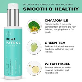 Bump Patrol For Her - Calm & Hydrating Aftershave for Women - Razor Bumps, Razor Burn, and Ingrown Hair Treatment for Bikini Area, Underarms, and Legs