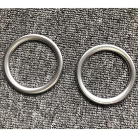 Kinotaka Honda New Vezel, RV Compatible, Front, Air Conditioner Vent Garnish, Interior Panel, VEZEL Interior, Air Vent Panel, Dress-Up, Scratch-Resistant, ABS Accessory, Outside Product (Silver)