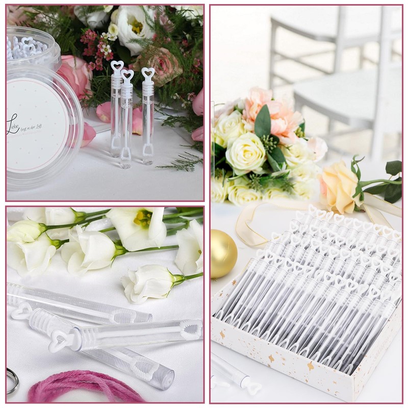 QUOTRE Soap Bubbles Wedding Pack, 120 Pieces Soap Bubbles Wedding