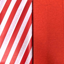 8 Sheets Tissue Paper Gift Wrap, Red and Candy Stripe