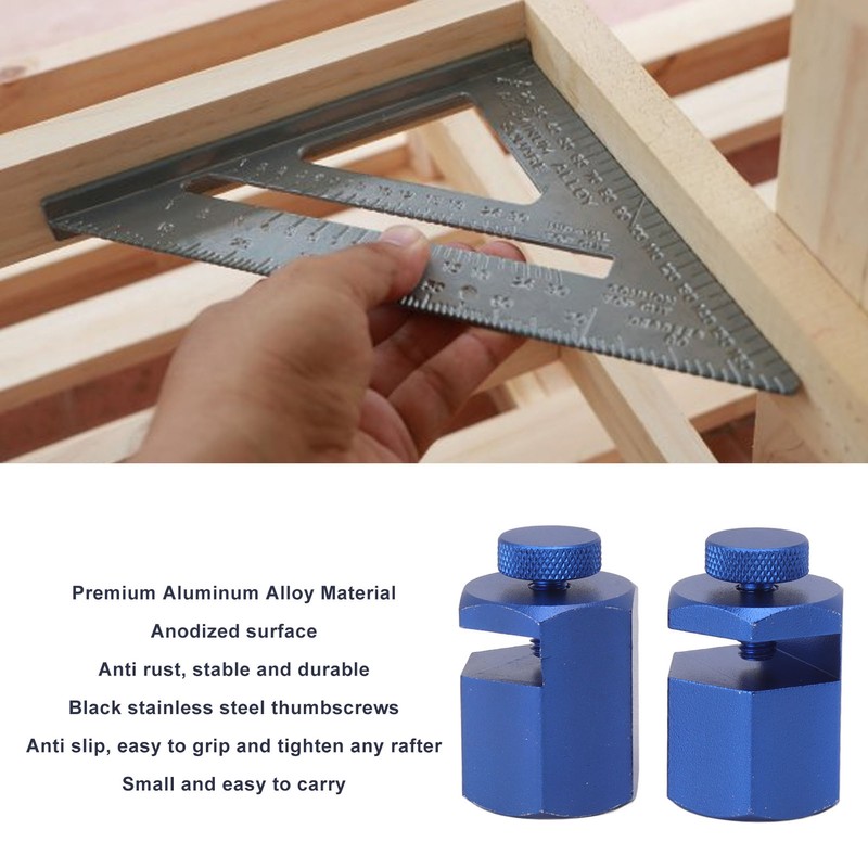 2PCS Stair Guages Knobs Aluminium Alloy Stair Stringer Layout Tool