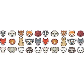 StickerTalk Animal Camera Dots Webcam Covers, 1 Sheet of 30 Stickers, 0.35 inches Tall Each