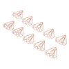 100Pcs Shape Paper Clips, Rose Gold Small Paperclips Photo File