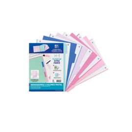 Oxford Strongline 4 Ring A4 Opaque Plastic Lever Arch File 5 Positions 4 Drill 5 Pastel Colours