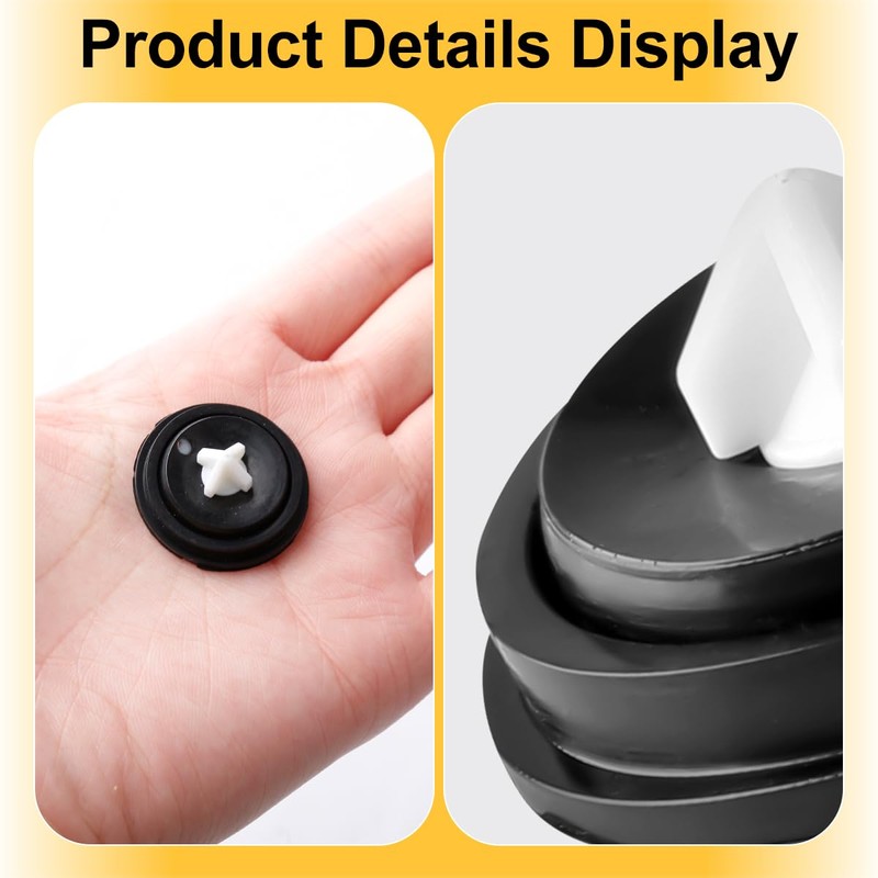 Lotsdonxia 3PCS Tank Inlet Rubber Ring Flush Valve Diaphragm Gasket