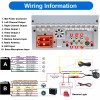 YUANTING 2 Din Car Stereo Radio Player 1080P 7" Screen