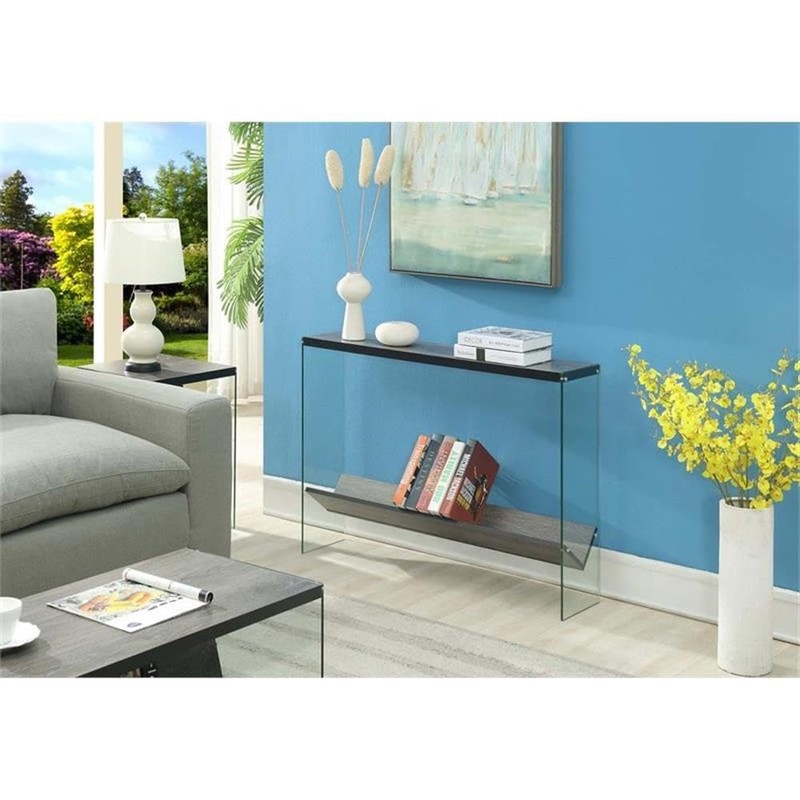 Convenience Concepts SoHo Glass Console Table 42" - Modern Sofa