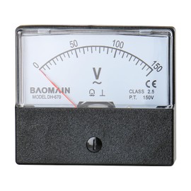 Baomain Voltmeter DH-670 AC 0-150V Rectangular Class 2.5 Analog Panel Volt Voltage Meter