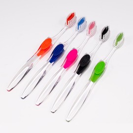 Tess Oral Health 3200C Teen Accent Clear, Stylish Toothbrush (1 Dozen) - Perfect Dental Care for Stylish Teens