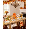 WONDERFUL 32 Pcs Heavy Duty Thanksgiving Plates Disposable Thanksgiving Plates