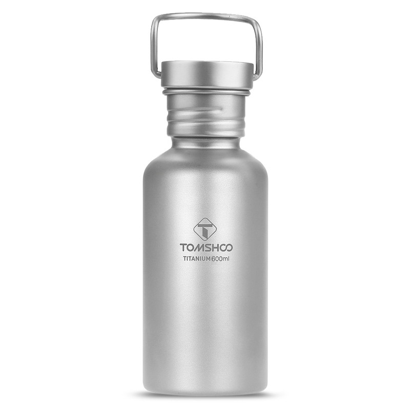 600ml Full Titanium Water Bottle Ultralight Outdoor Camping Hiking Cycle