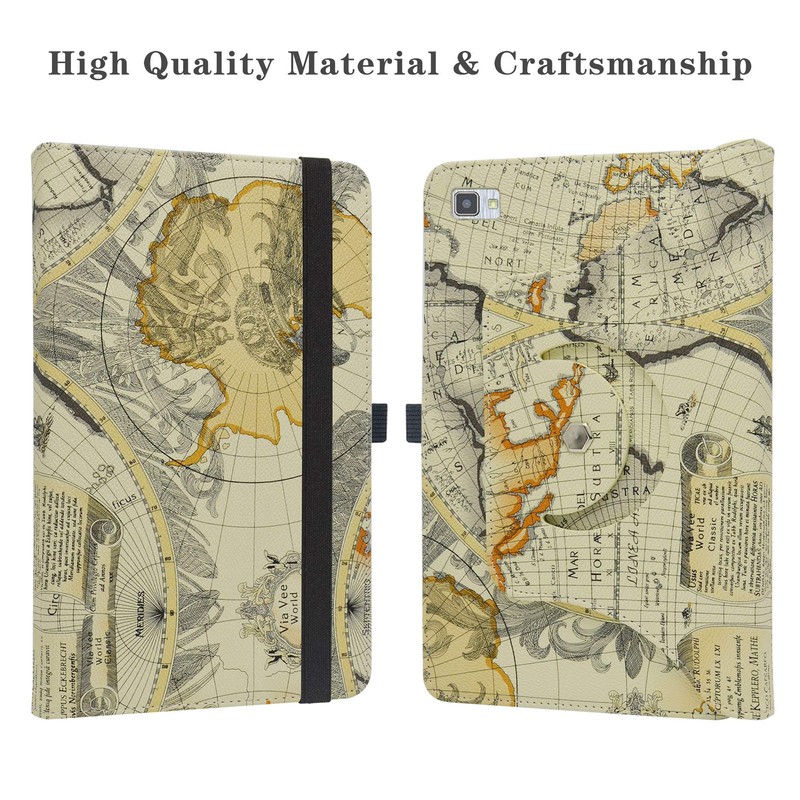 LiuShan Compatible with Teclast P20HD / Winnovo P20 Rotating Case,