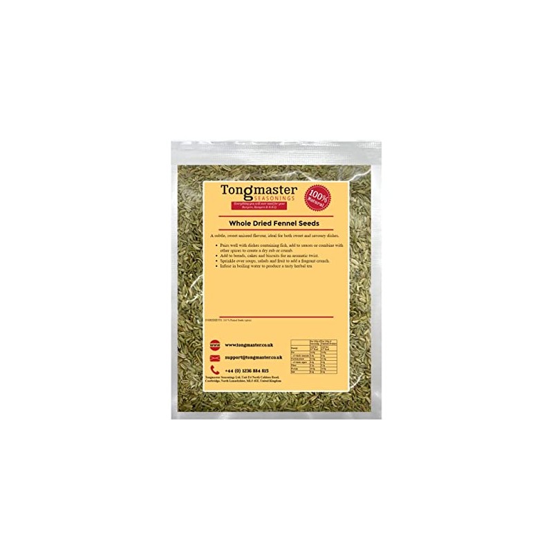 Whole Dried Fennel Seeds - 200g