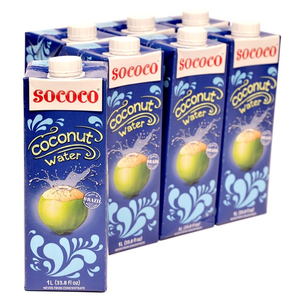 SOCOCO 100% Pure Coconut Water | Natural Electrolytes | Vital