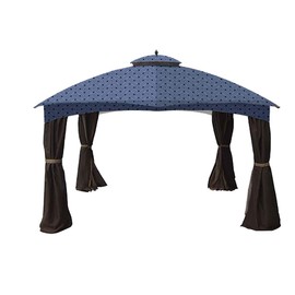 Garden Winds Replacement Canopy for Allen Roth 10x12 Gazebo - Standard 350 - Midnight Trellis - Will NOT FIT Model GF-12S004B-1