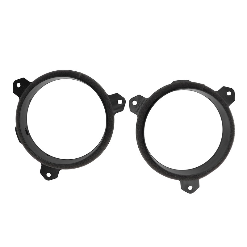 1 Pair 6.5in Door Speaker Spacer Wire Harness Kit Black