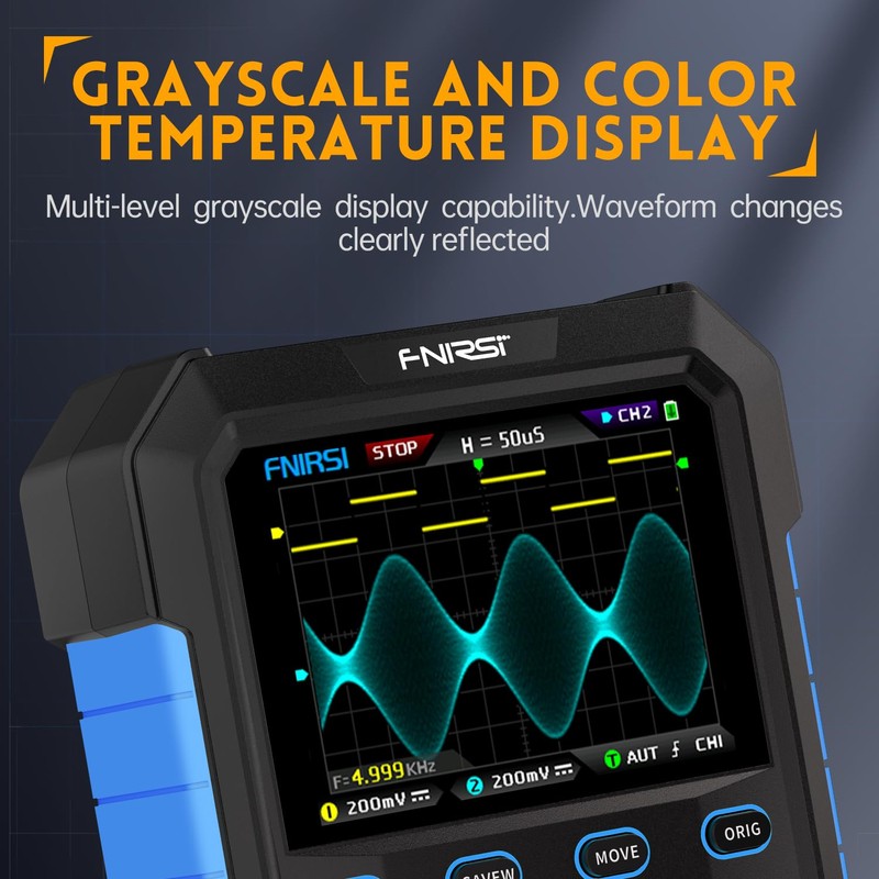 FNIRSI DPOX180H 2 Channels Digital Phosphor Oscilloscope, 2 in 1