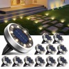 btfarm 12 Pack Solar Lights Outdoor, 8 LED Solar Ground