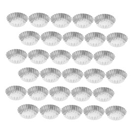 Gatuida 30pcs Stainless Steel Egg Tart Molds with Decorative Fluted Edges Round Baking Tins for Pastries Muffins and Pies Easy Release and Cleaning for Baking Enthusiasts