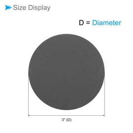 CoCud Hook & Loop Sanding Disc, 3" Dia 800/1000/1200 Assorted Grit, No Hole Wet Dry Orbital Sandpaper Silicon Carbide - (Applications: for Wood or Metal Polishing), 30-Pieces