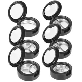 FOMIYES 6pcs Mixed Style Empty Eyeshadow Box Refillable Cosmetic Dispenser for Lip Blush Eye Shadow Compact Portable Makeup Organizer for Travel