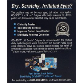 Ocusoft Lid Scrub, Pre-Moistened Pads, Original Formula, 30-Count Pads (Pack of 2)
