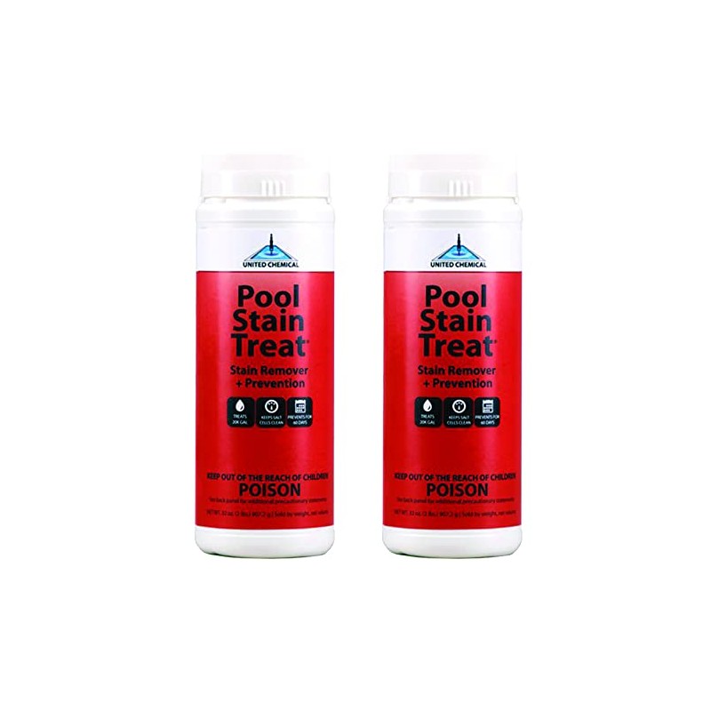 United Chemicals PST-C12 Pool Stain Treat, 2-Pound (2-Pack)