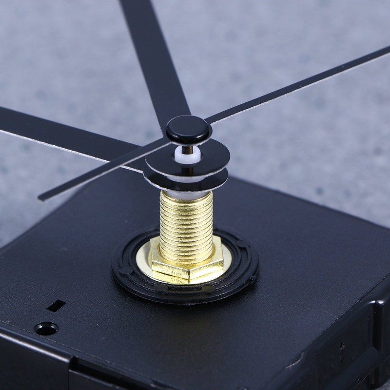 Ultnice Clock Mechanism, Silent Clock Accessory for DIY, Black