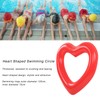 Heart Shaped Swimming Circle 120cm Thick Tear Resistant PVC Material