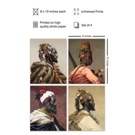 African American Wall Art - Black Art - African American Wall Decor - Black History - Afro Wall Art - Black Culture - Living Room Man Cave Decor - African American Gifts for Men - Black Pride Pictures