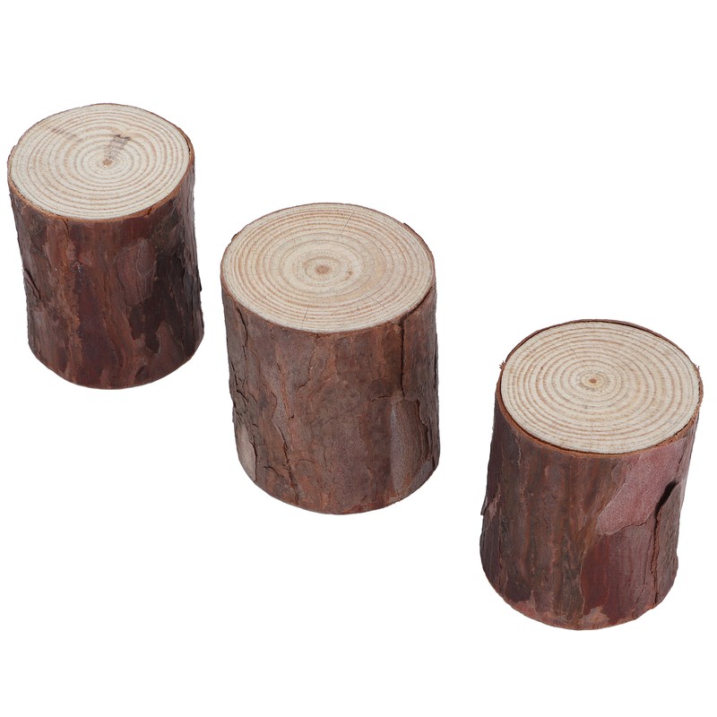 Wood Stakes Cylindrical Pine Log DIY Painting Material Flower Pot