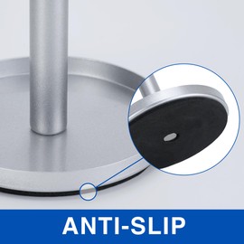 Electric Toothbrush Holder Stand for Bathroom: Stainless Steel Ventilated Organizer with Slots for Electric Toothbrushes & Razors, Silver