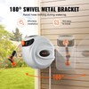VEVOR Retractable Hose Reel, 65-130FT Garden Water Hose Reel with
