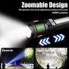 YLUIQDZL Rechargeable Flashlights High Lumens,5 Modes Super Bright Flashlight with