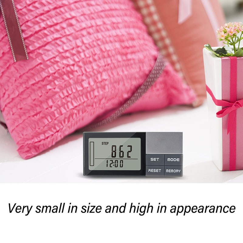 Pedometer Mini Simple Digital LCD Pedometer Portable Step Counter Walking