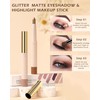Glitter Eyeshadow Pen, Waterproof & Long-Lasting Eyeshadow Stick, Highly Pigmented