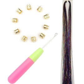 Synthetic Jumbo Braiding Hair Three Tone Ombre Color Rainbow Jumbo Braids Hair Extensions with Glitter Braiding Flosius 6 Bundles for Twist Crochet Weave Braid Hair 24 Inch