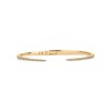 PAVOI 14K Gold Plated Cubic Zirconia Claw Bangle Bracelet |
