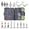 Fishing Accessories Tackle Kit Box - 215Pcs Sinker Weights, Crossline
